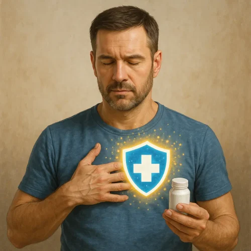 Hombre fortaleciendo su sistema inmunológico con homeopatía